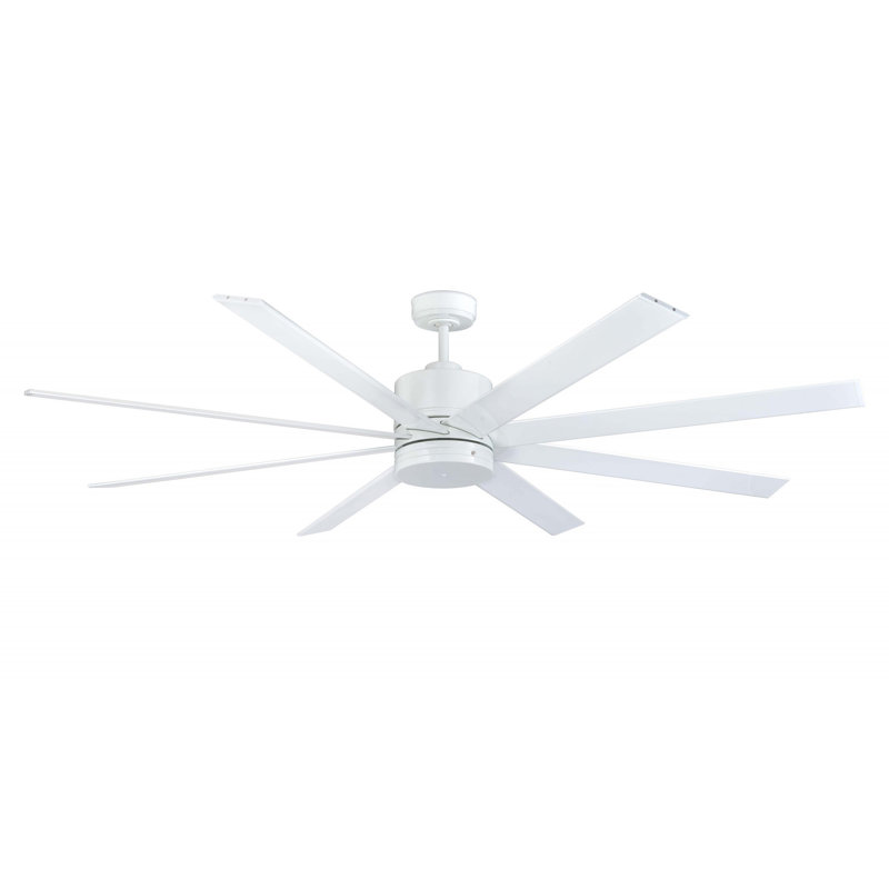 Arctic III 68" 8-Blade Outdoor/Indoor Ceiling Fan, White