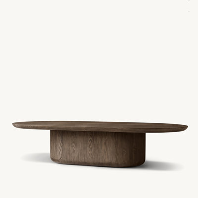 American oval end table