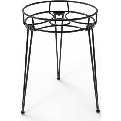 Modern Metal Potted Plant Stand 18.7 inches Tall Flower Pot Holder by George Oliver