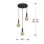 Nucla 3 - Light Gold/Black LED Drum Pendant