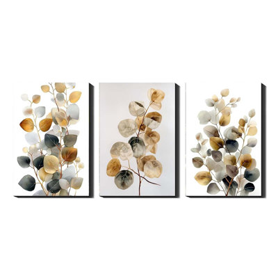 3 Piece Wrapped Canvas Wall Art