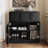 31.5"W X 34.3"H Modern Brown Wood Sideboard With Drawers And Cabinets-2033013053