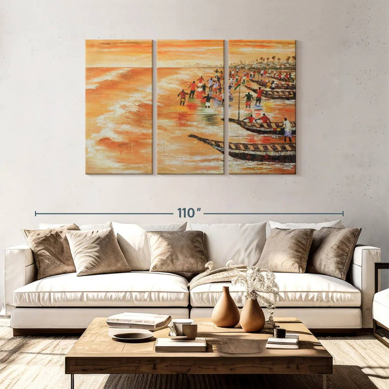 Aletra A Seascape, H 48 po x l 74 po