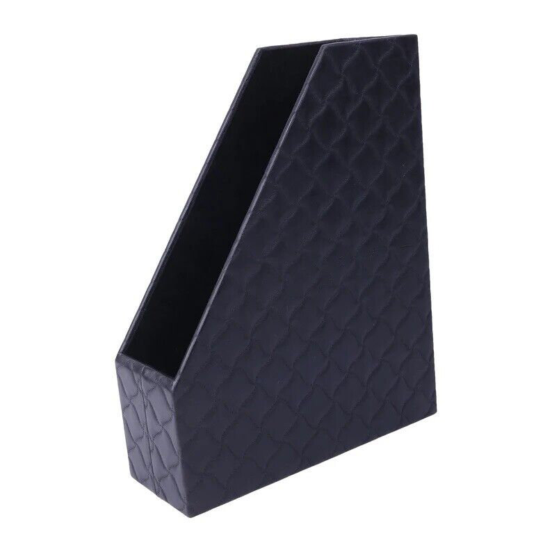 Michou Faux Leather Magazine Holder, Pattern Black