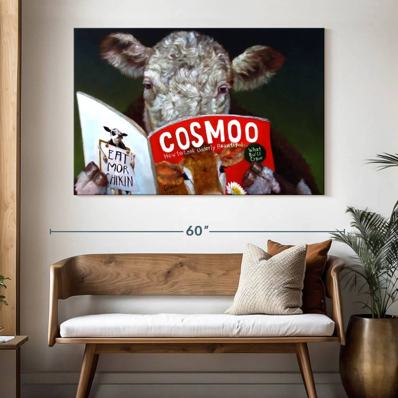Cow Tips, 34" H x 51" W