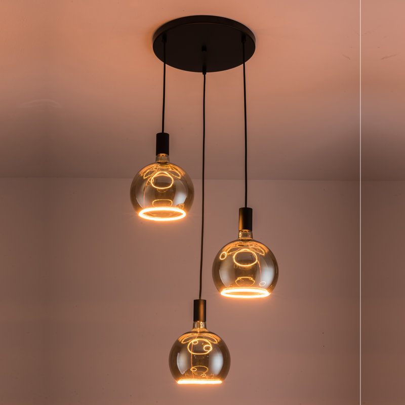 Akers 3 - Light Bulb Pendant, Black