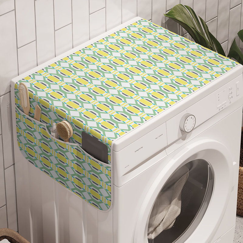 East Urban Home Geometric Washing Machine Organizer Pack of 2 47" x 18.5"