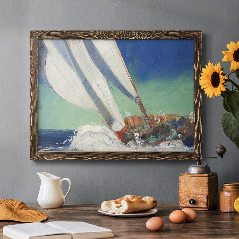 Joyau de la mer - reproduction de photo sur toile, Noyer, H 26 po x l 38 po x P 1,5 po