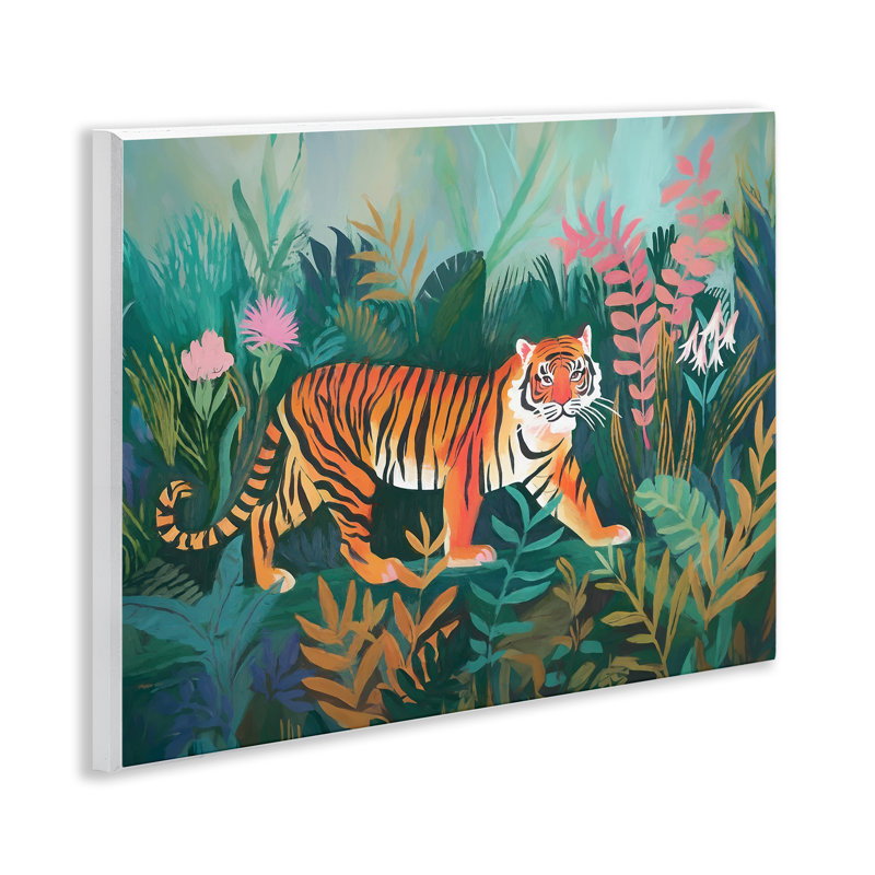 «Tiger in Jungle Leaves» par Ramona Murdock
