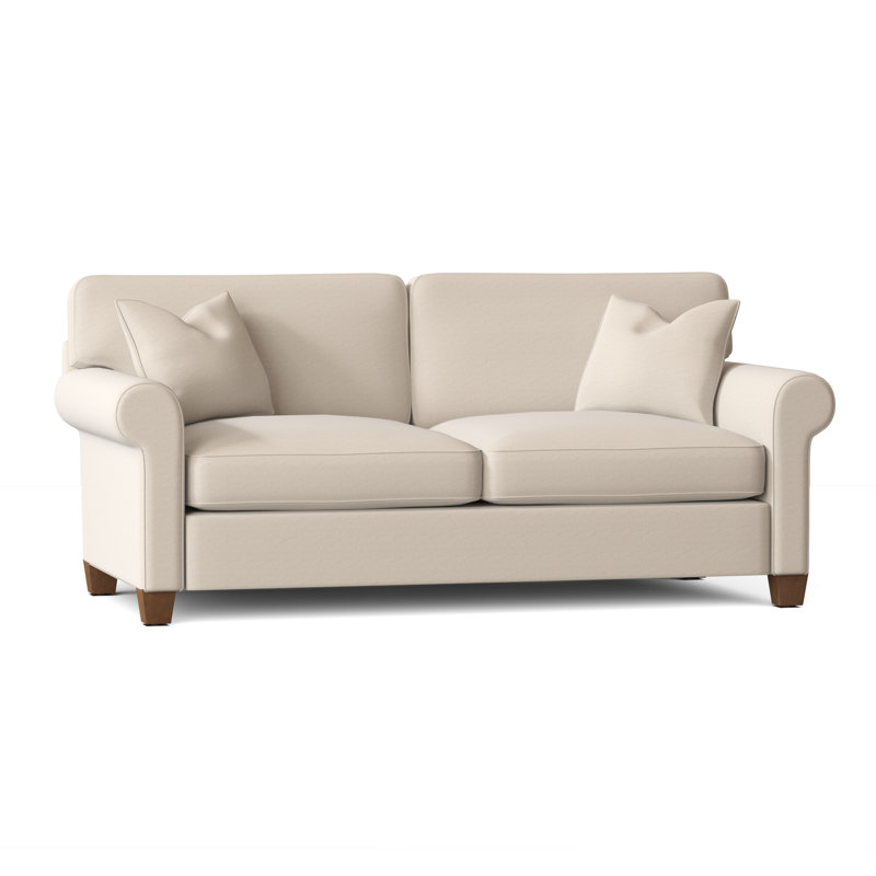 Putney Upholstered 88'' Sofa, Bayou Natural Washable Canvas