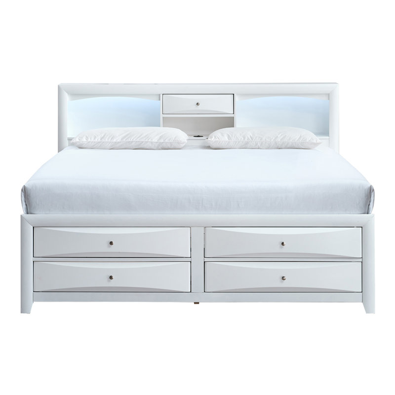 Marilla  Full Bed , White