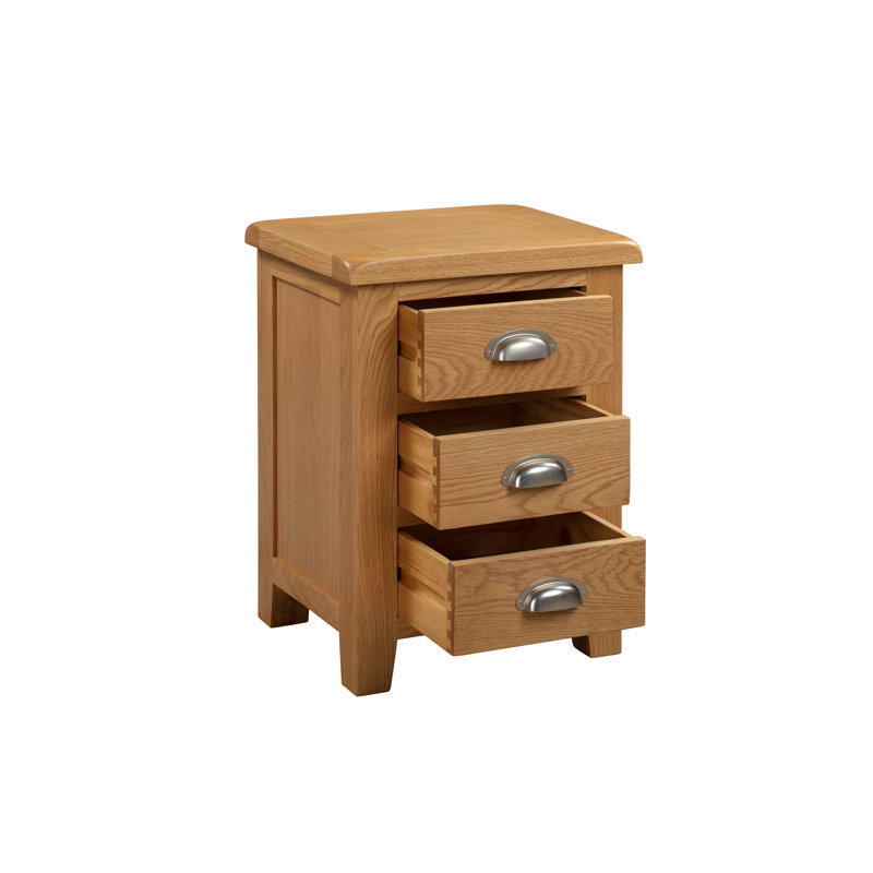Howle 45cm W Solid + Manufactured Wood Bedside Table