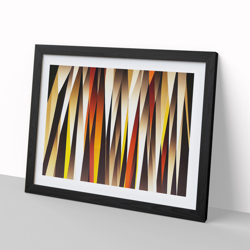 Forest - Single Picture Frame Print, 46cm H x 64cm W, Black Framed