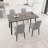 Modern Dining Table Set with Extendable Table and PU Dining Chairs-531679074-531679073