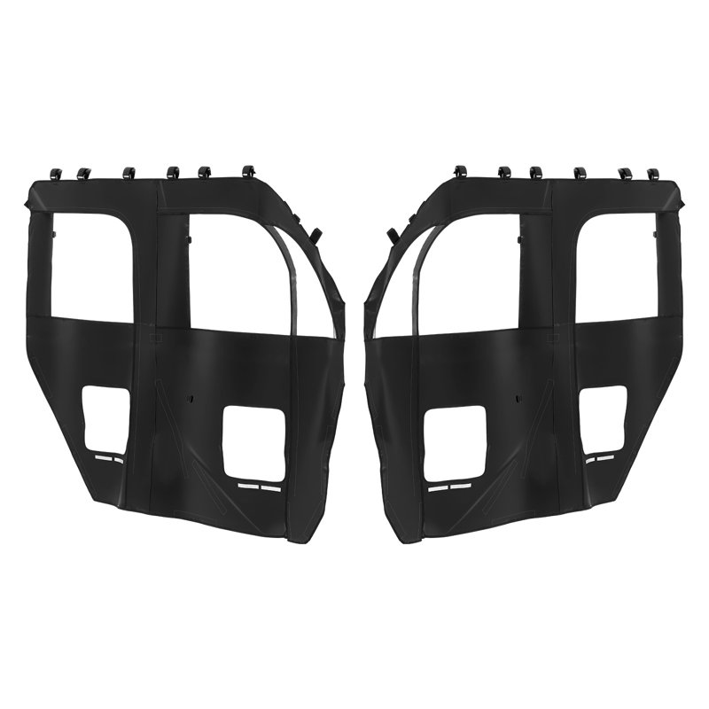 Portes supérieures de cabine fermées, compatibles avec CFMOTO Uforce 1000 XL 2022-2024, portes supérieures douces, ensemble de fenêtre latérale à fermeture à glissière UTV douce et imperméable au vent, compatible avec les miroirs latéraux et les pare-brise