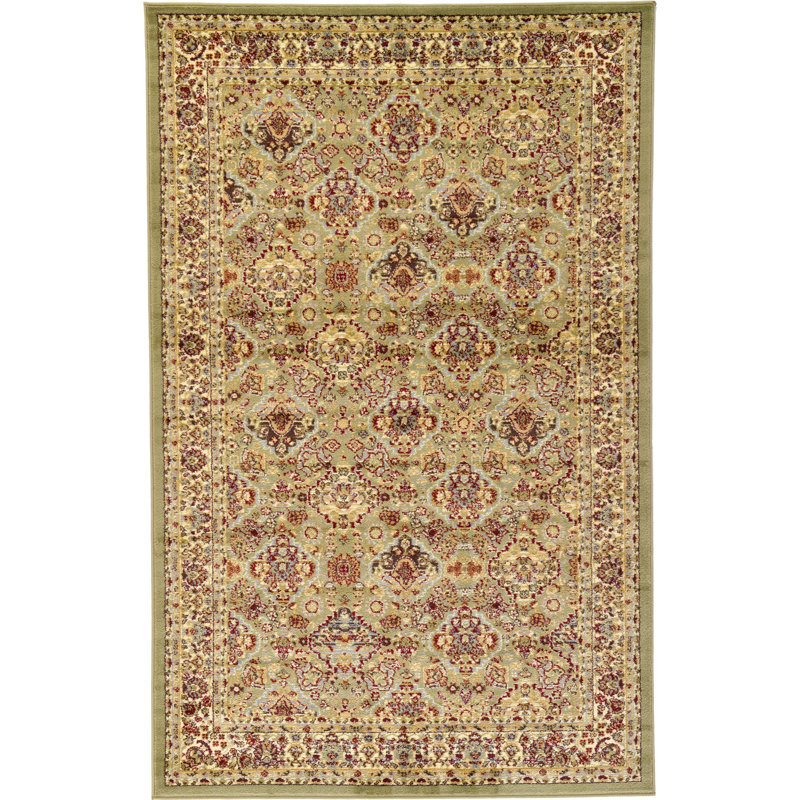 Tapis jaune Niles, Rectangle 5 pi 3 po x 8 pi