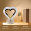 Lampe de table en forme de cœur moderne en cristal à DEL pour la lecture de nuit