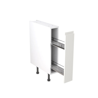 KitchenKit Flatpack J Pull Gloss Base Unit With Pull-Out