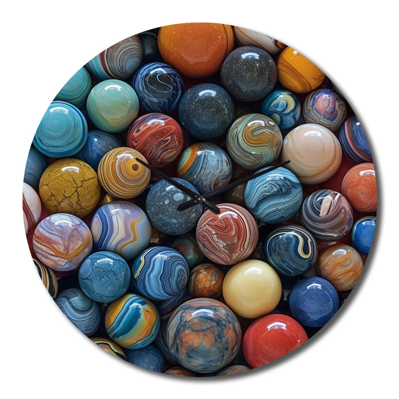 Horloge murale Mystical Marbles II, Grand