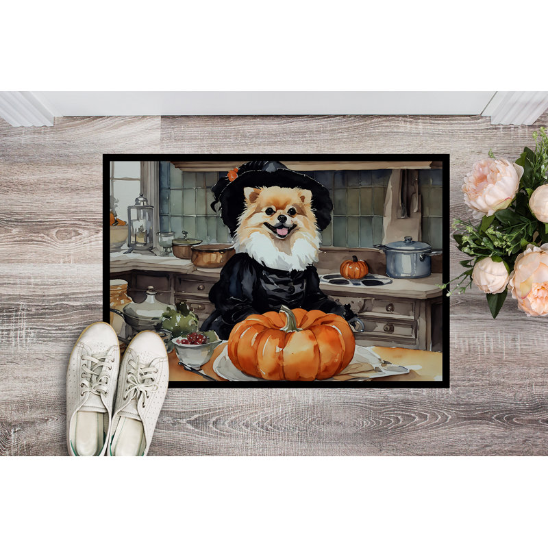 Krystyna Non-Slip Halloween Doormat, 24" W x 36" L