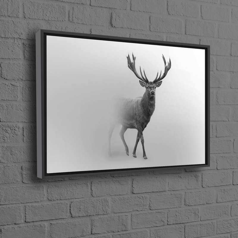 Print on Canvas, 20 cm H x 30 cm W, Black Floater Framed