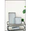 S / 3 plateaux gigognes décoratifs gris galvanisé
