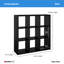 Bibliothèque décorative H 43,98 "x l 43,82"-1408763227