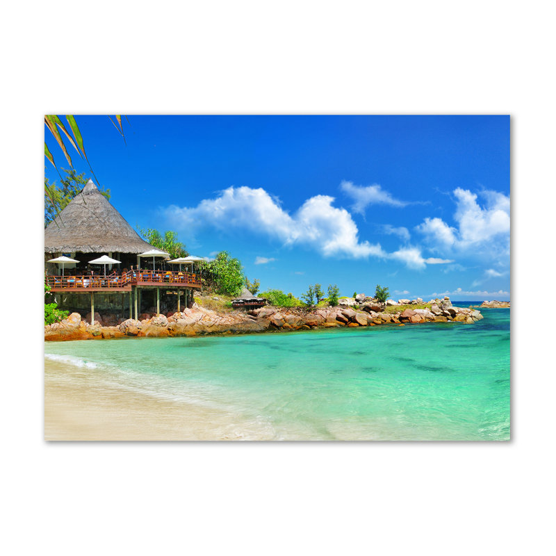 Seychelles Beach - Wrapped Canvas Print