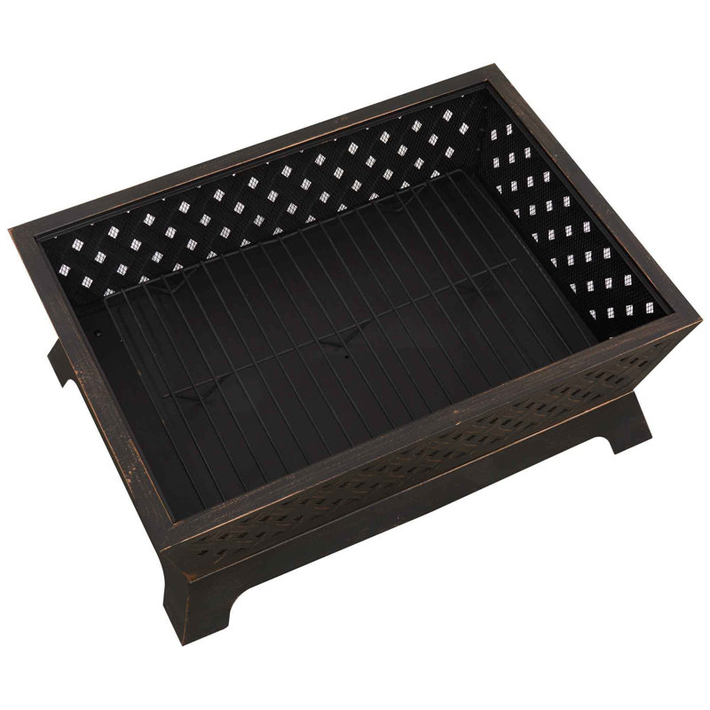 Rectangle Steel Smokeless Fire Pit
