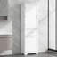 Grande armoire de rangement pour salle de bain, armoire de rangement autoportante avec deux tiroirs de taille différente et tablette réglable-1158251773-1166308814