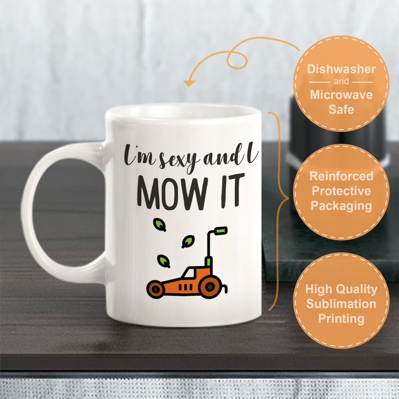 I'm I'm And And Mow It 15Oz, Ensemble de verres à lait, Plastique polypropylène