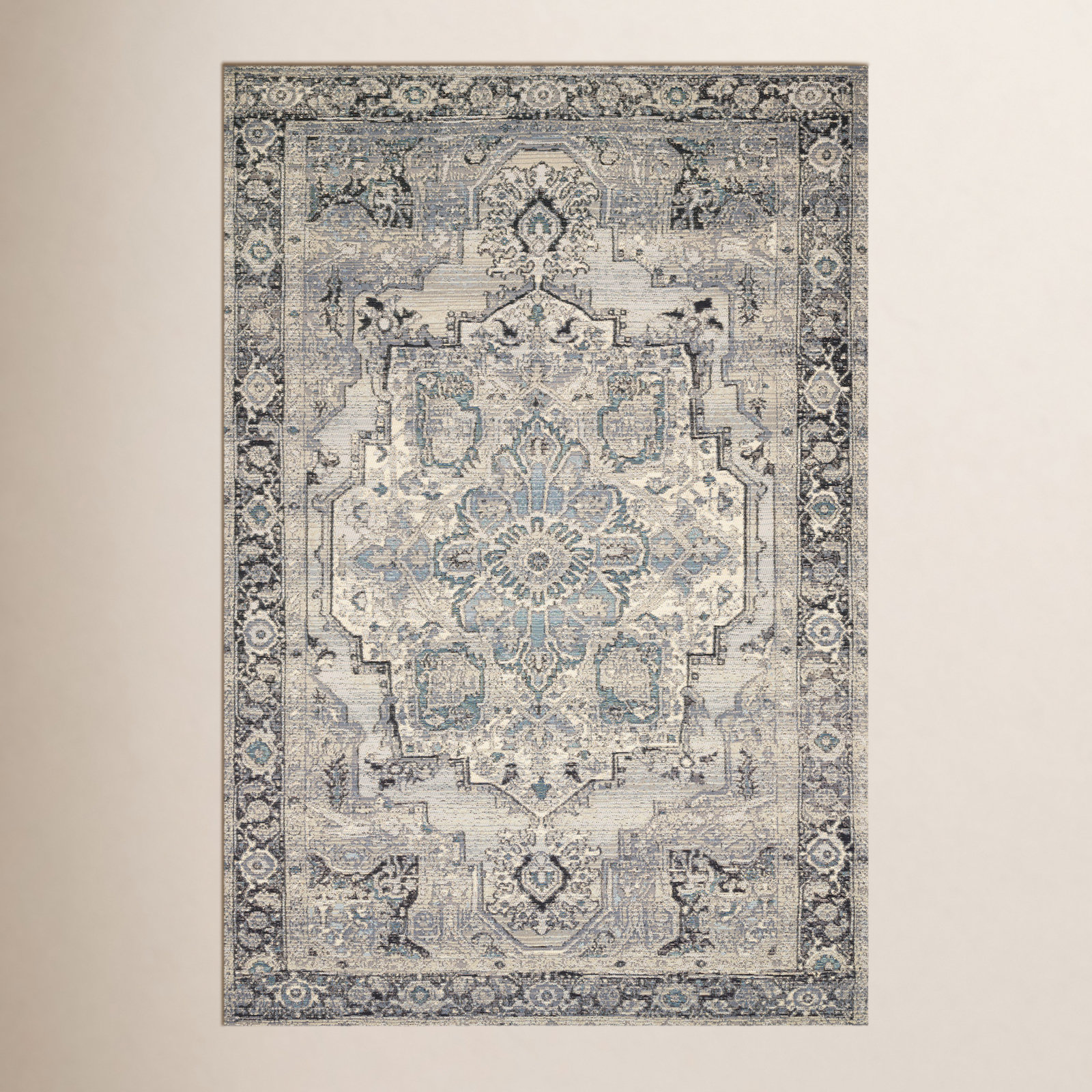 Cusack Oriental Outdoor Rug, Rectangle 10'6" x 13'9"