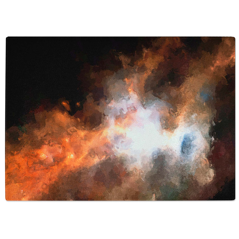 Tempered Glass Universe in Abstract Vol.10 Chopping Board, 28.5 cm W x 20 cm L