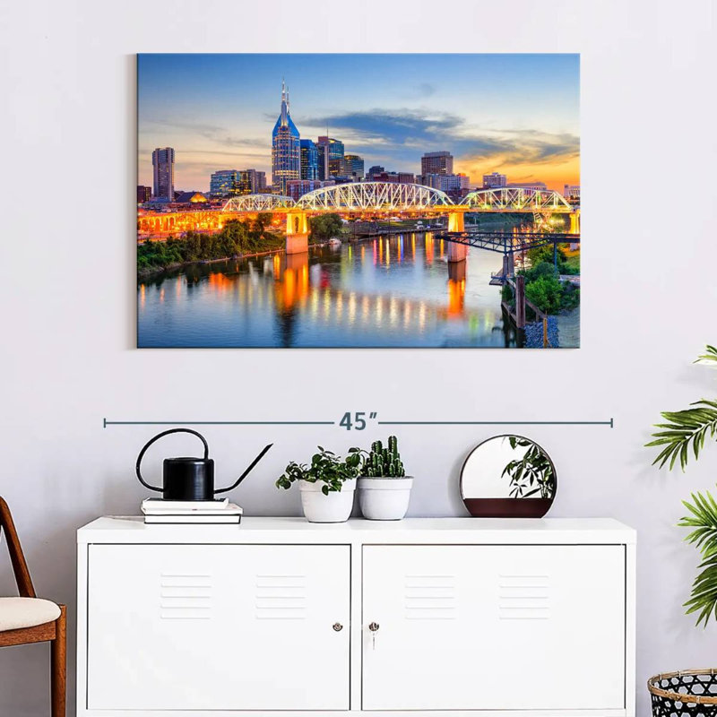 Horizon de Sirci au centre-ville de Nashville, H 26 po x l 39 po