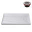 Base de douche 60 po x 36 po en alcôve en acrylique blanc brillant avec bonde droite, bonde incluse-115223895