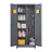 Large Steel Tool Storage Cabinet With Reinforced Frame, Anti-Rust Surface,Lockable Doors&Adjustable Shelves-998755396-998755402