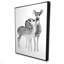Fawns Love - Toile encadrée pour décorations pour fêtes