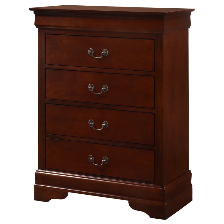 Louis Philippe Antique Gray Nightstand - Detroit Furniture Stores