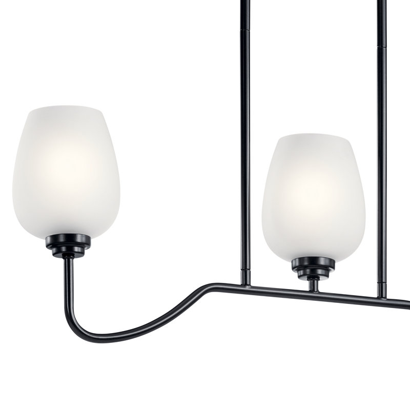 3 - Light Classic / Traditional Chandelier, Black