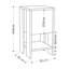 Atharv Bedside Table with Drop-Door Storage and Open Shelf for Versatile Living-92904166