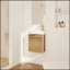Meuble-lavabo autoportant à fermeture en douceur avec lavabo, conception ergonomique et fabrication durable pour les salles de bain modernes
