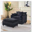 Fauteuil en chenille avec repose-pieds