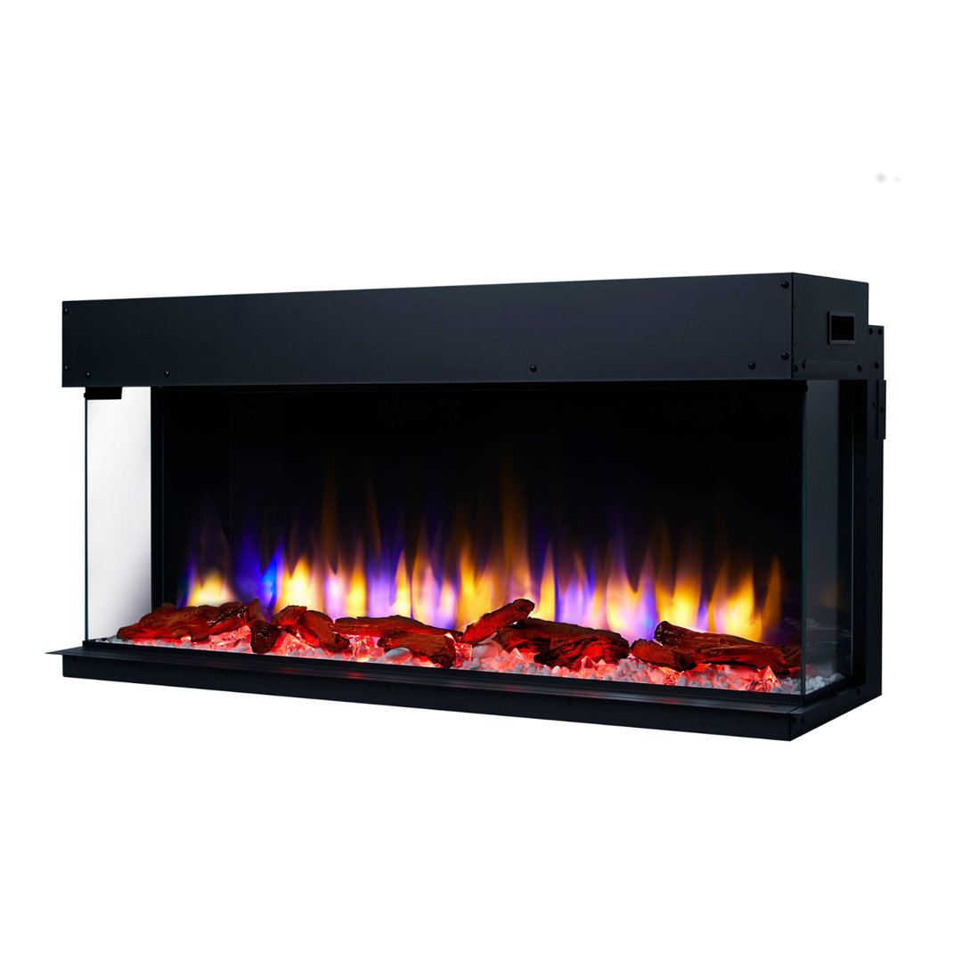 Castleton Fires & Fireplaces Black Electric Fireplace with 6824.28 BTU