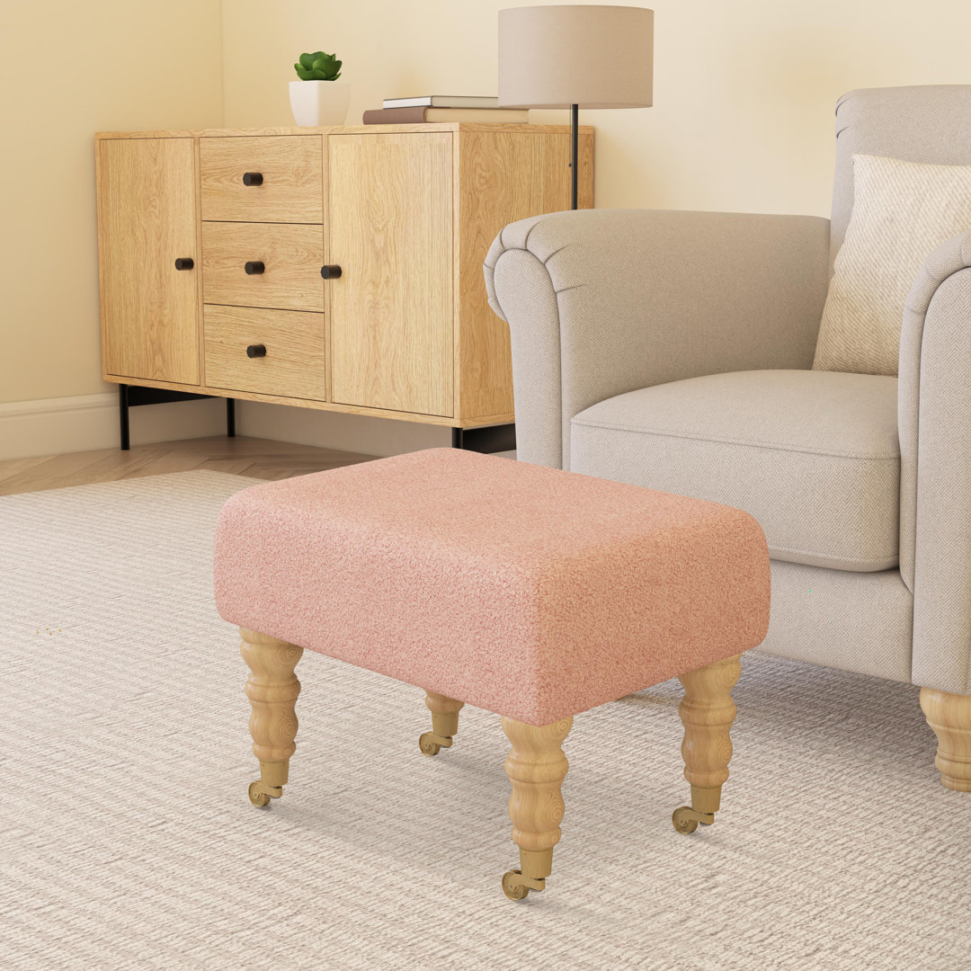 Autryville Wood Caster Leg - Fabric