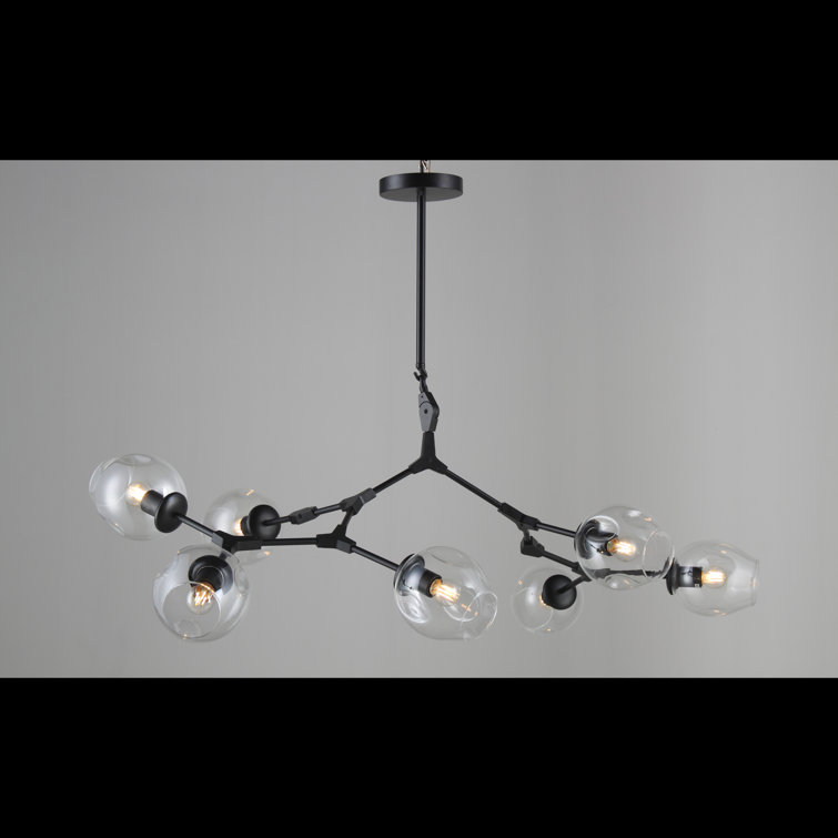 Chilcott 7 - Light Dimmable Sputnik Modern Linear Chandelier