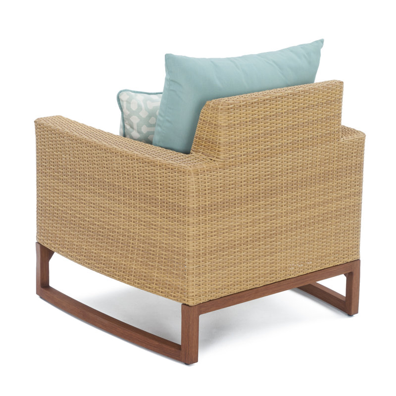 Tullio 4 - Person Patio Conversation Set with Cushions, Canvas Spa Sunbrella® Canvas