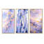 «Contemporary Lavender Bold Illumination - Ensemble de 4 décorations murales géométriques abstraites-252764360-252764408