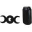 Ouvre-bouchon de bouteille en fonte noire Wicca Triple Moon Goddess
