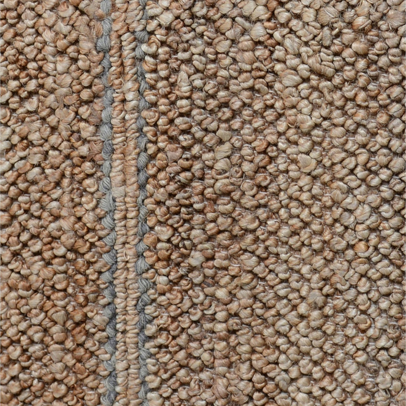 Tapis brun en jute tissé à la main Beamond, Rectangle 8 pi x 10 pi