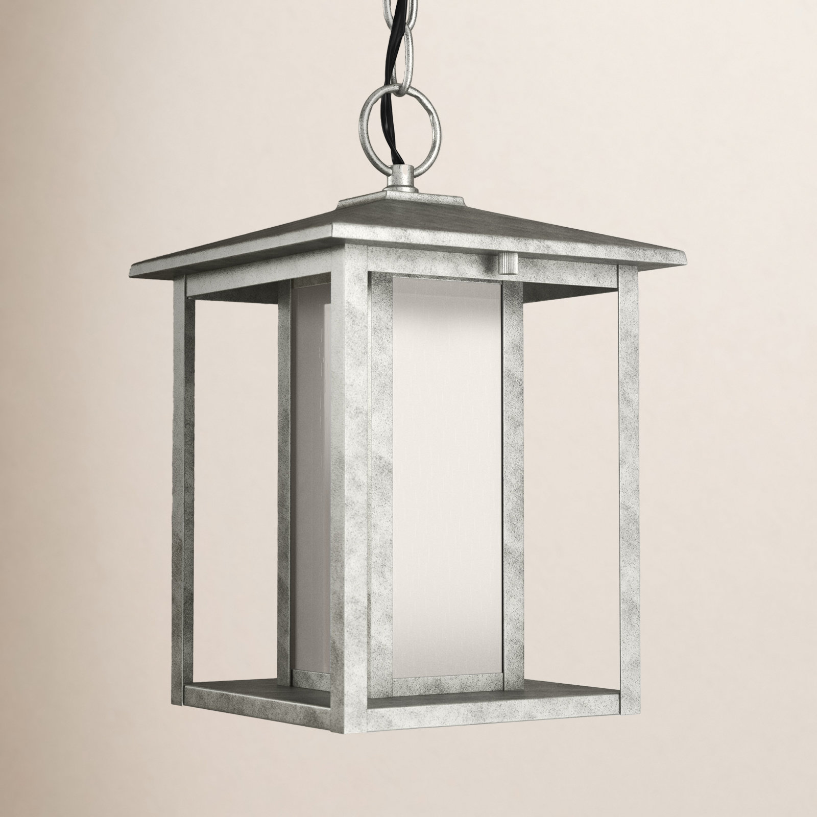 Vermont Outdoor Pendant Light, Weathered Pewter, No